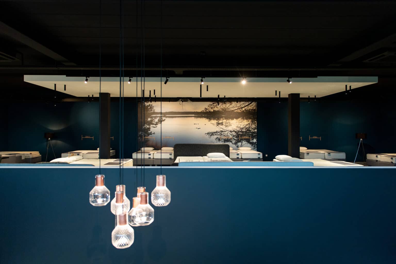Winkel van Sleep Design met de proefligzone achteraan